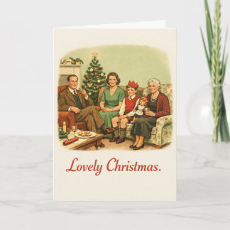 Lovely Christmas - Funny Vintage Card