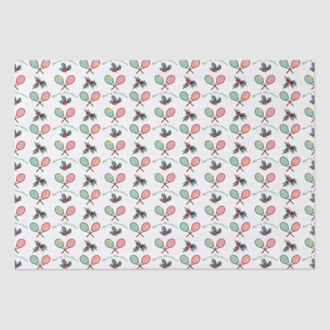 Lovely 🎄Christmas 🎾tennis  Tissue Paper (Front)