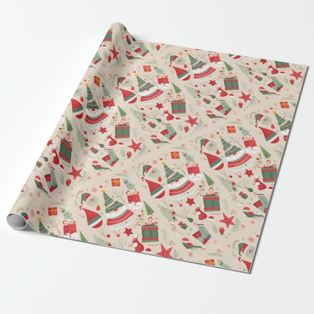 Lovely christmas wraping paper. wrapping paper (Unrolled)