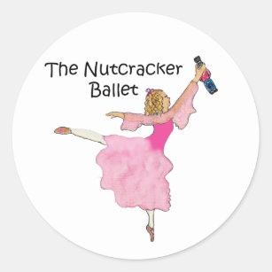 Lovely Clara and her Nutcracker Classic Round Sticker
