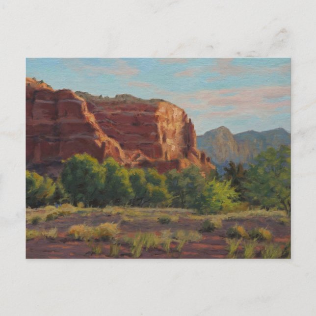 Lovely Cliff Scene in Early Morning Light Postcard (Front)