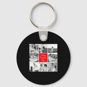 Lovely Collage Couple Photo Happy Valentines Day T Key Ring
