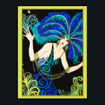 Lovely Colourful Art Deco Lady Poster<br><div class="desc">If you choose to download, Your local Walgreen store makes board posters of your download into different sizes and in various textures at a very good price. Sometimes with a discount. A tip from my US friend. For UK see "Digital Printing" online. I took a fading picture and brightened and...</div>