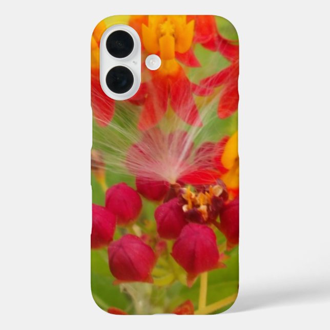 Lovely Colourful Floral with Milkweed Art Print Case-Mate iPhone Case (Back)