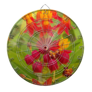 Lovely Colourful Floral with Milkweed Art Print Dartboard