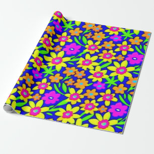 Lovely colourful flowers Wrapping Paper