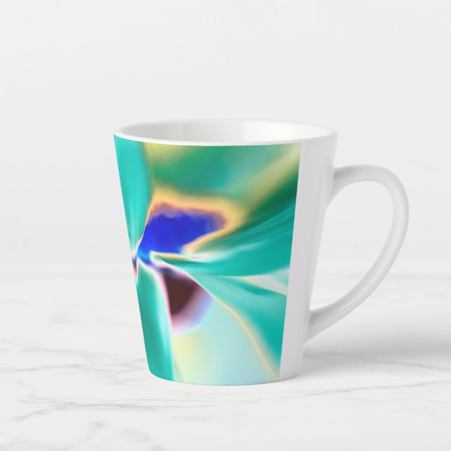 Lovely Colours Print Small Latte Mug (Right)