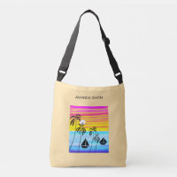 Lovely Colours Sunset Ocean Sailing Birthday