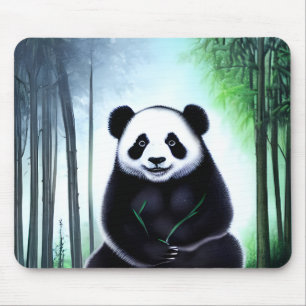 Lovely, Cuddly Little Panda Bear Cub Mouse Pad