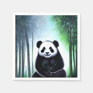 Lovely, Cuddly Little Panda Bear Cub Napkin