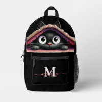 Lovely Cute Kitten Custom Monogram Script Name