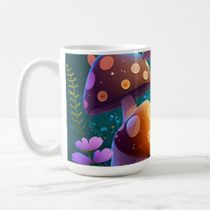 Lovely cute mushrooms   coffee mug