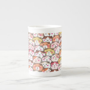 Lovely cute Pattern Cats Kitten, Modern Bone China Mug