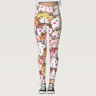 Lovely cute Pattern Cats Kitten, Modern Leggings