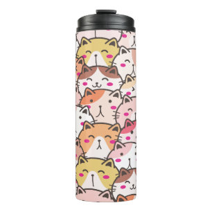 Lovely cute Pattern Cats Kitten, Modern Leggings Thermal Tumbler