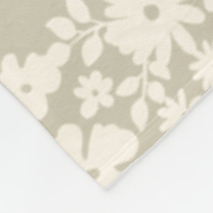 Lovely Daisies Pattern Custom Background Colours Fleece Blanket