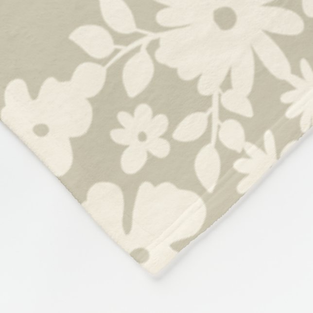 Lovely Daisies Pattern Custom Background Colours  Fleece Blanket (Corner)