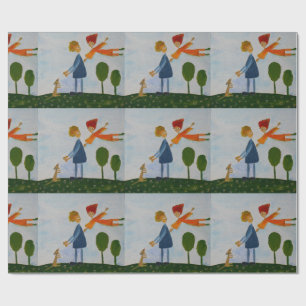 Lovely Day Romantic Walk  Matte Wrapping Paper