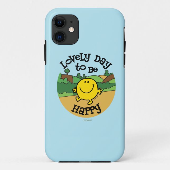Lovely Day To Be Mr. Happy Case-Mate iPhone Case (Back)