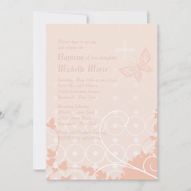 Lovely Day Vertical Invitation (Front)