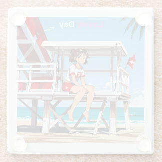 Lovely Day with Me on Sunny Beach. Coaster