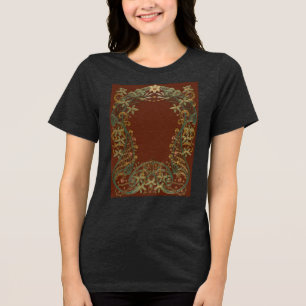 Lovely Deco Floral With Lily Tri-Blend Shirt