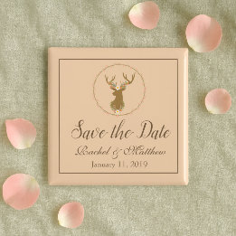 Lovely Deer Save the Date Magnet