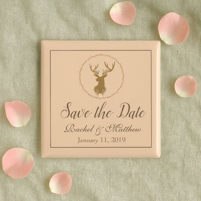 Lovely Deer Save the Date Magnet (Creator Uploaded)