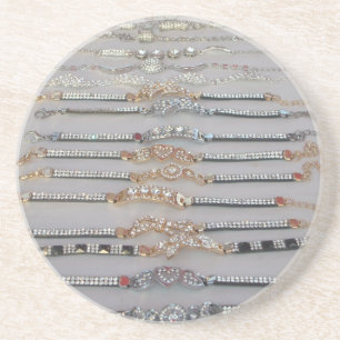 Lovely Diamind Jewellery heart design art collecti Coaster