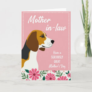 Lovely Dog Mothers Day Wish Card