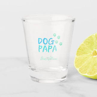Lovely Dog Papa  Shot Glass