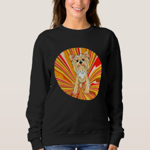 Lovely Doggy Retro Pop Dog  Yorkshire Terrier Sweatshirt