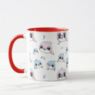 Lovely dolphins - Modern digital pattern design 1 Mug