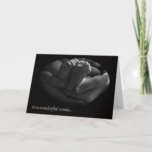 Lovely Doula Thank You Card, Hands and Feet Card