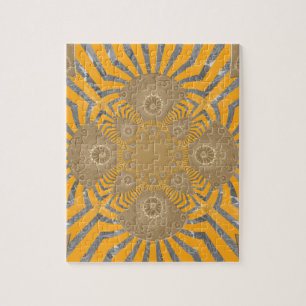 Lovely Edgy amazing symmetrical pattern design Jigsaw Puzzle