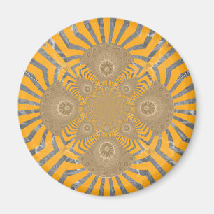 Lovely Edgy amazing symmetrical pattern design Magnet