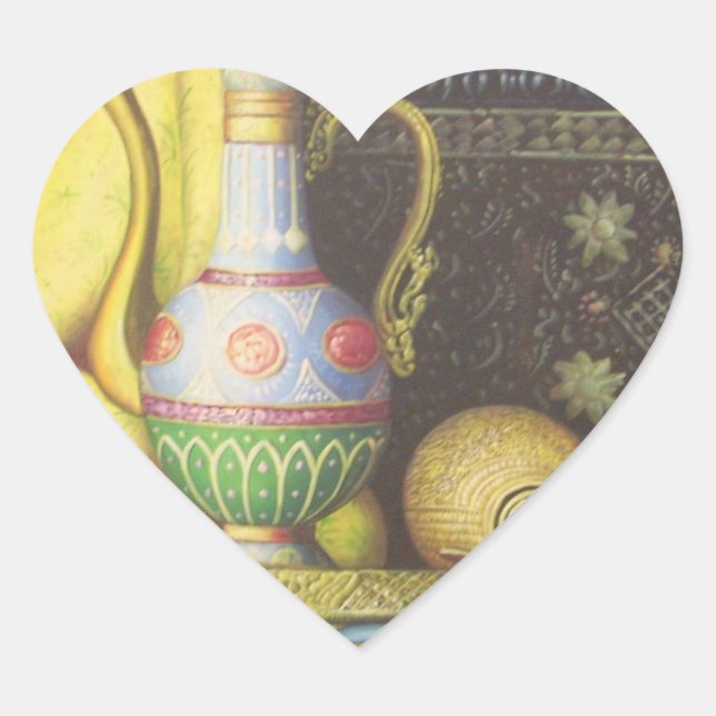 Lovely Egyptian Artefacts: Secrets of the Pharaohs Heart Sticker (Front)