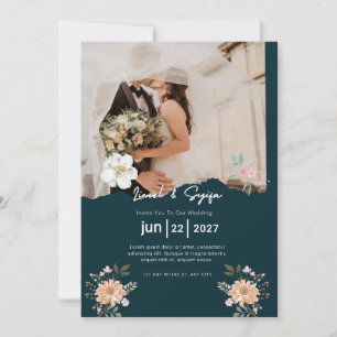 Lovely Elegant Wedding Invitation Romantic Flora