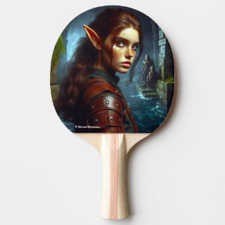 Lovely elf ping pong paddle
