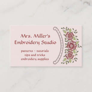 34+ Embroidery Company Embroidery Business Cards Ideas