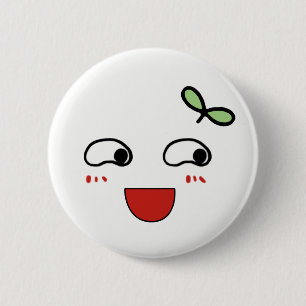 Lovely emoji 6 cm round badge