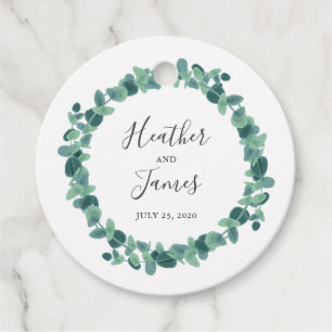 Lovely Eucalyptus Wedding Favour Tags