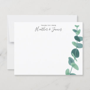 Lovely Eucalyptus Wedding Thank You Cards