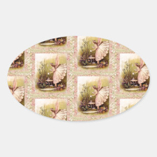 Lovely - Fairy Angel Oval Sticker