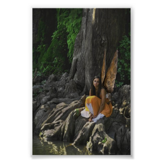Lovely Fairy Waiting by the Water Photo Print (Front)