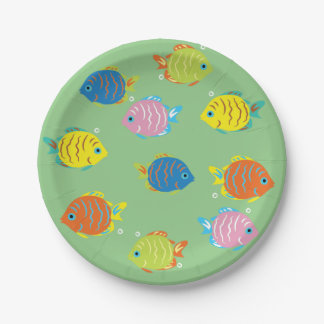 Lovely Fishes Paper Plate