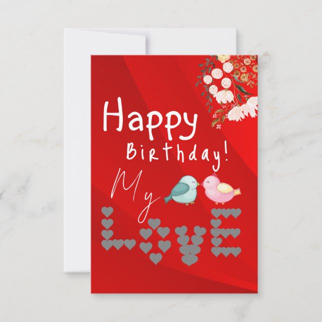 lovely floral birthday card (Front)