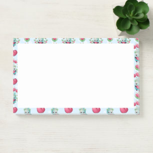 Lovely Floral Mason Jar Hearts Pattern Post-it Notes