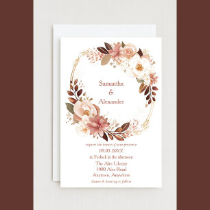 Lovely Floral Wedding Invitation