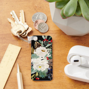 Lovely Florals Aluminium Rectangle Keychain